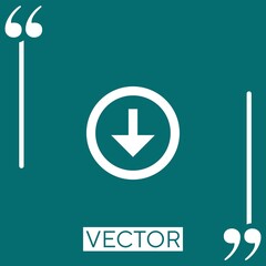 Poster - download vector icon Linear icon. Editable stroke line