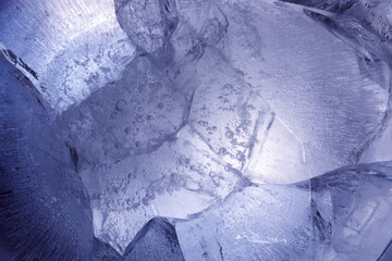 Poster - beautiful blue ice. background for design