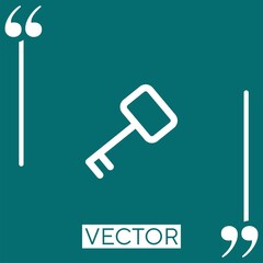 Poster - access key vector icon Linear icon. Editable stroke line