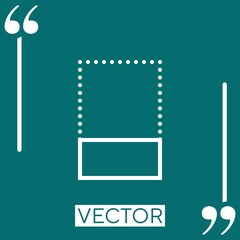 Poster - align   vector icon Linear icon. Editable stroke line