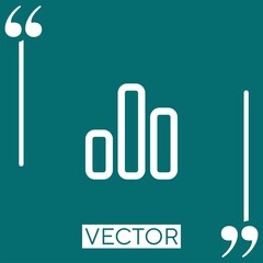 Poster - bars graphic outline vector icon