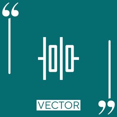 Poster - battery   vector icon Linear icon. Editable stroke line