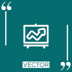 Poster - business stats vector icon