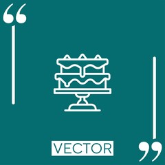Poster - cake vector icon