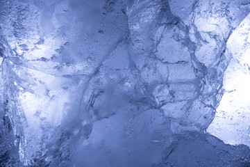 Poster - beautiful blue ice. background for design