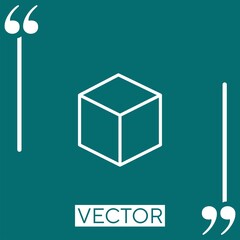 Poster - cube vector icon