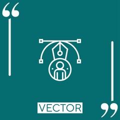 Poster - customer vector icon