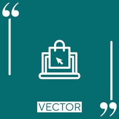 Poster - ecommerce vector icon