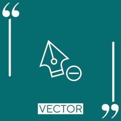 Poster - edit   vector icon Linear icon. Editable stroke line