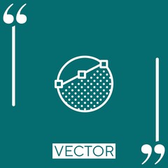 Poster - edit   vector icon Linear icon. Editable stroke line