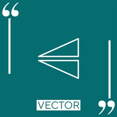 Poster - flip vector icon Linear icon. Editable stroke line
