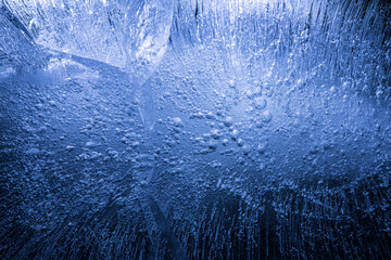 Poster - beautiful blue ice. background for design
