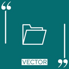 Poster - folder vector icon