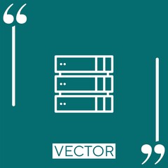 Poster - hosting vector icon