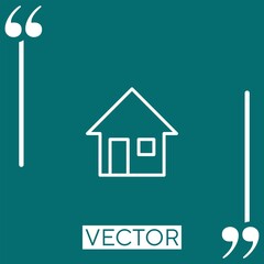 Poster - house   vector icon