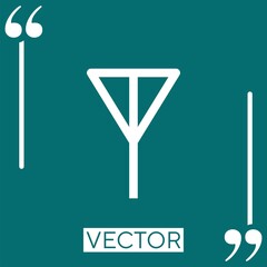 Poster - inverter vector icon Linear icon. Editable stroke line