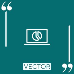 Poster - laptop vector icon