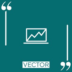 Poster - laptop   vector icon