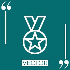 Poster - medal vector icon