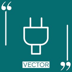 Poster - plug vector icon