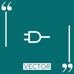 Poster - plug   vector icon