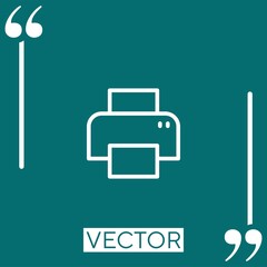 Poster - printer vector icon