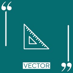 Poster - ruler   vector icon Linear icon. Editable stroke line