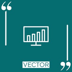 Poster - screen vector icon