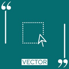 Poster - select vector icon
