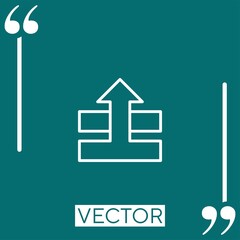 Poster - sent   vector icon Linear icon. Editable stroke line