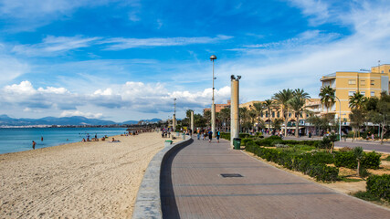 Wall Mural - Am Strand in s'Arenal rund um den Ballermann, Mallorca, Spanien