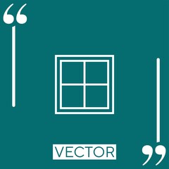 Poster - square   vector icon Linear icon. Editable stroke line