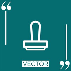 Poster - stamp vector icon