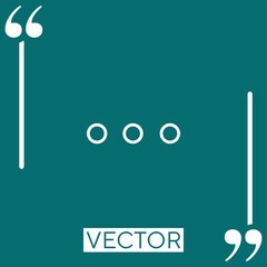 Poster - three dots vector icon
