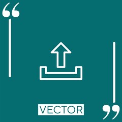 Poster - upload vector icon