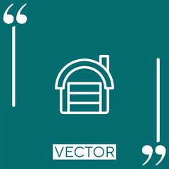 Poster - structure vector icon Linear icon. Editable stroke line