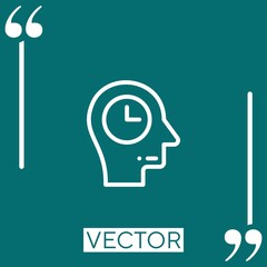 Poster - dedication vector icon Linear icon. Editable stroke line