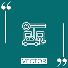 Poster - filling vector icon Linear icon. Editable stroke line