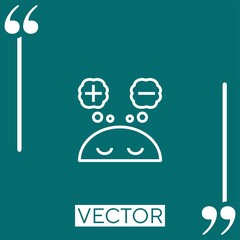 Poster - perspective vector icon Linear icon. Editable stroke line
