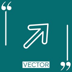 Poster - right    vector icon Linear icon. Editable stroked line