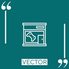 Poster - game center vector icon Linear icon. Editable stroked line