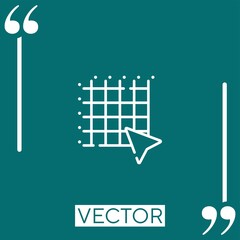 Poster - grid vector icon Linear icon. Editable stroke line