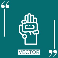 Poster - soap vector icon Linear icon. Editable stroke line