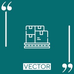 Poster - stock vector icon Linear icon. Editable stroke line