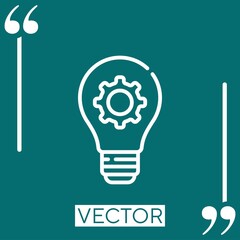 Poster - concept vector icon Linear icon. Editable stroke line