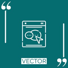 Poster - tools vector icon Linear icon. Editable stroke line