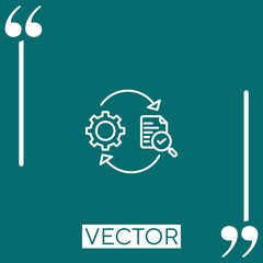 Poster - transfer vector icon Linear icon. Editable stroke line