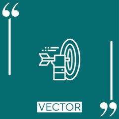 Poster - goal vector icon Linear icon. Editable stroke line