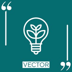 Poster - idea vector icon Linear icon. Editable stroke line