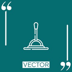Poster - lever vector icon Linear icon. Editable stroke line